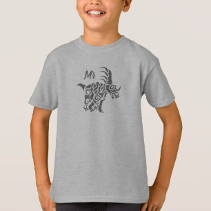 Storm Grey Styracosaurus  with Tribal War Paint T-Shirt