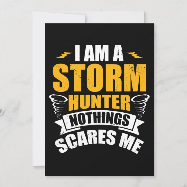 Storm Hunter Design for Tornado Hunter Storm Spott Invitation (Front)