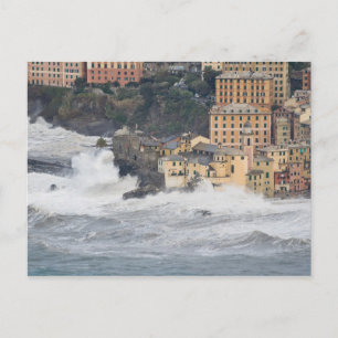 Storm in Camogli Postcard