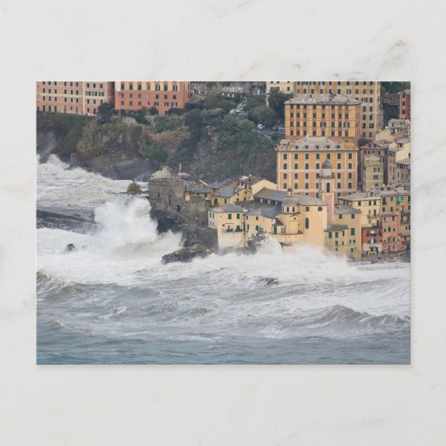 Storm in Camogli Postcard (Front)
