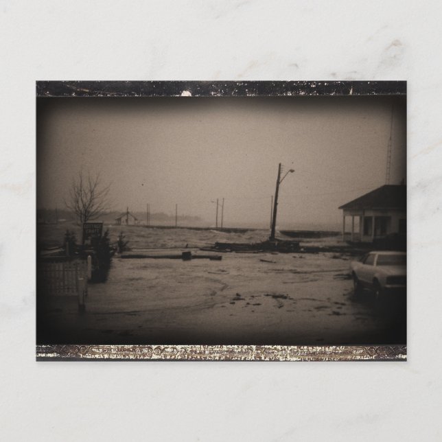 Storm in St. Andrews, NB Postcard (Front)