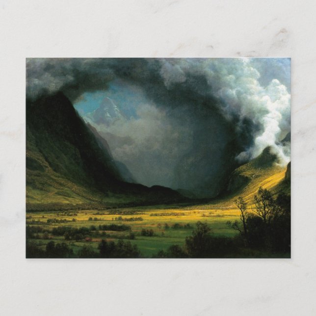 Storm in the Mountains Postcard (Front)