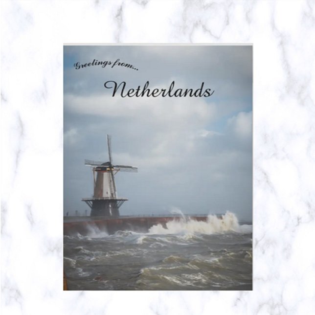 Storm in Vlissingen Netherlands Postcard (Creator Uploaded)