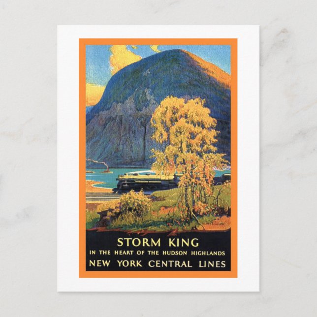 Storm King New York Central Lines Postcard (Front)