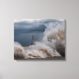 Storm Lighthouse Canvas Print