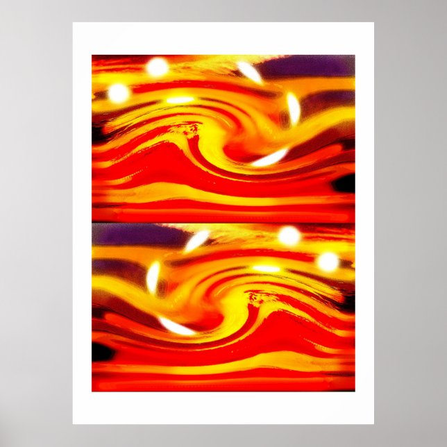 Storm on a distant star art poster (Front)