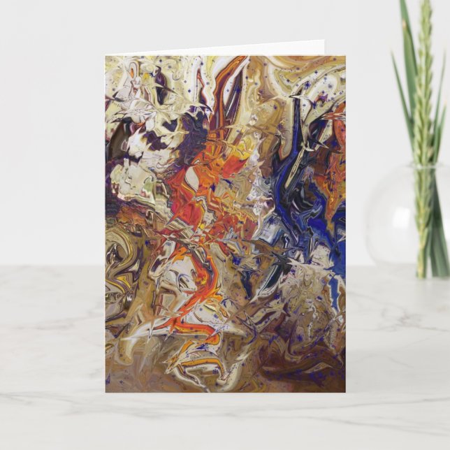 Storm on the Beach greeting card (Front)