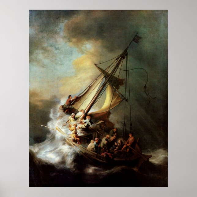 Storm on the Sea of Galilee Canvas Print (Front)