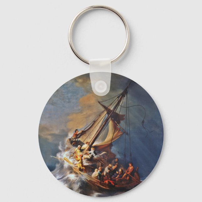 Storm on the Sea of Galilee Key Ring (Front)
