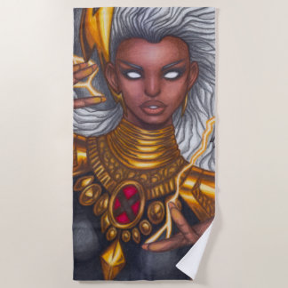 Storm ~ Ororo Munroe Beach Towel