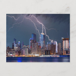 Storm over New York City Postcard