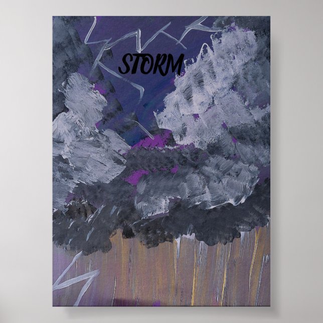 STORM POSTER DESIGN BY ARTIST PAULA REILLY. (Front)