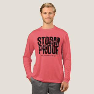 Storm Proof With Christ - Christianity Jesus Pink Tri-Blend Shirt