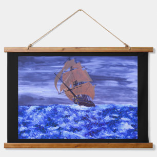 Storm runner hanging tapestry