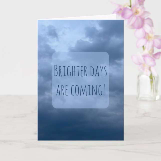 Storm Sky Brighter Days Are Coming New Chapter Card (Orchid)