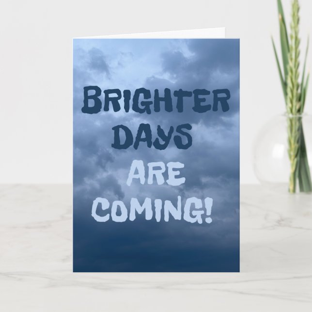 Storm Sky Brighter Days Are Coming New Chapter Card (Front)