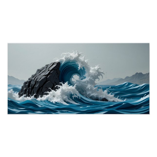 Storm Surge in Paper Poster (Front)