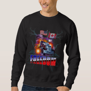 Storm Truck American USA Canada Flag Freedom Convo Sweatshirt