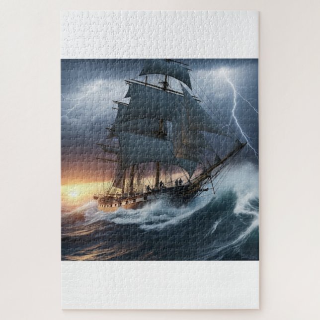 Stormbound Courage Jigsaw Puzzle (Vertical)