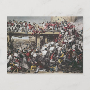 Storming of Delhi Postcard