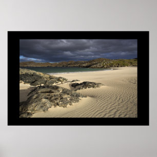 Stormy Beach Poster