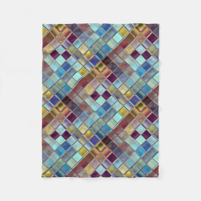 Stormy Breeze Custom Mosaic Art Personalised Gift Fleece Blanket (Front)