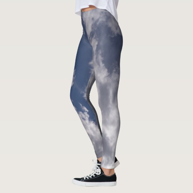 stormy clouds forming on unique leggings (Left)