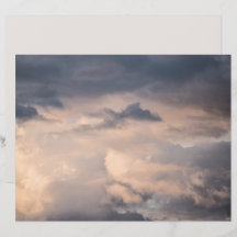 Stormy clouds scrapbook paper