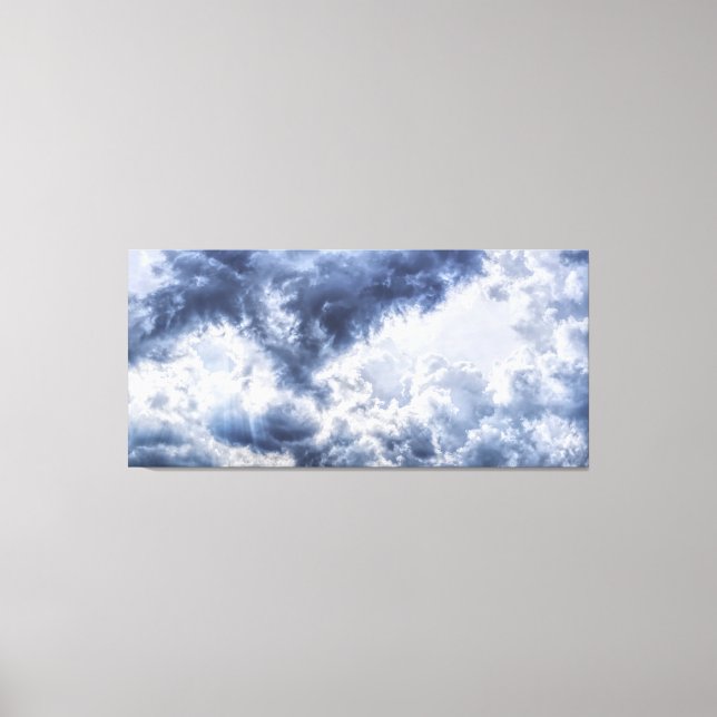 Stormy clouds wrapped canvas (Front)