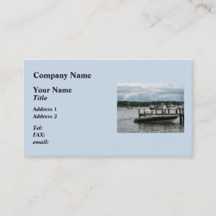 Stormy Day at the Harbour Essex CT Business Card