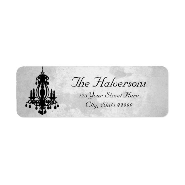 Stormy Day Chandelier Address Labels (Front)