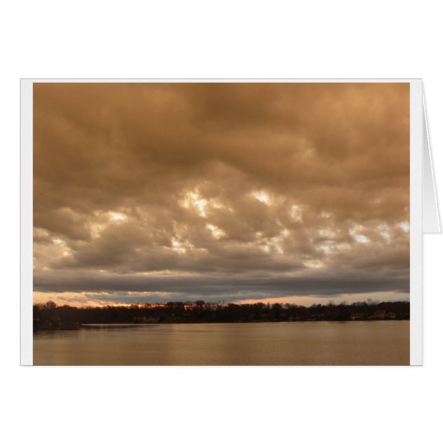 stormy evening sky on Pine Lake #3 (Front Horizontal)