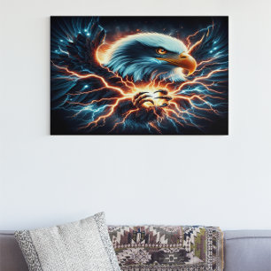 Stormy Majesty Eagles Poster