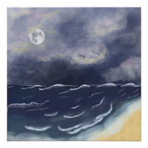 Stormy night poster