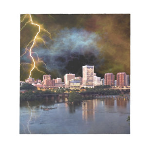 Stormy Richmond Skyline Notepad