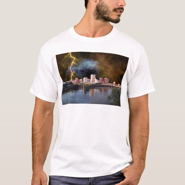 Stormy Richmond Skyline T-Shirt (Front)