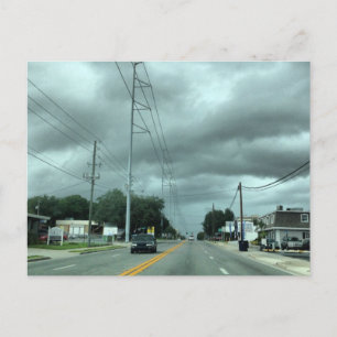 Stormy Road Postcard