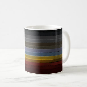 Stormy Salty Watercolor Pop Of Colour Abstract Art Coffee Mug