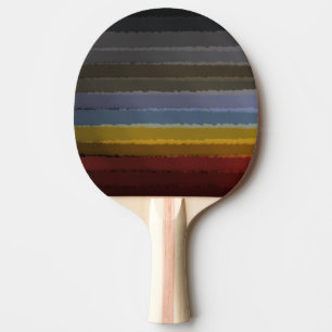 Stormy Salty Watercolor Pop Of Colour Abstract Art Ping Pong Paddle