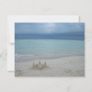 Stormy Sandcastle Beach Landscape Photo