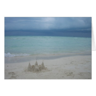 Stormy Sandcastle Beach Landscape Photo