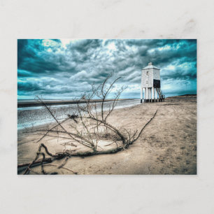 Stormy sea postcard