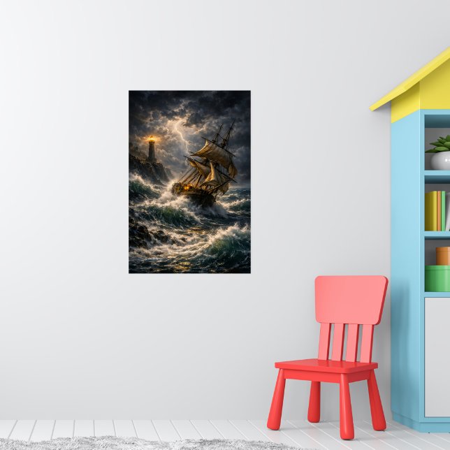 Stormy Sea Poster (Nursery 1)