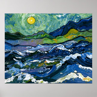 Stormy Sea Poster