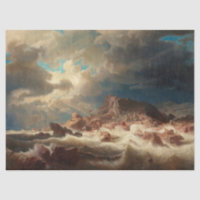 Stormy Sea with a Shipwreck (by Marcus Larson)