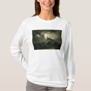 Stormy sea with Lighthouse T-Shirt