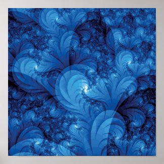Stormy Seas Fractal Poster