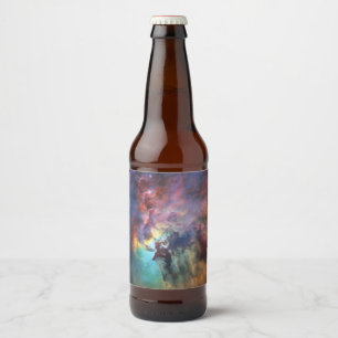 Stormy Seas of Lagoon Nebula in Sagittarius Beer Bottle Label