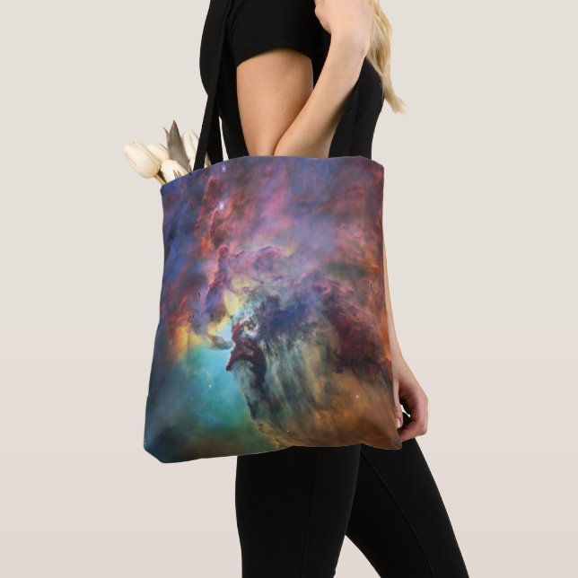 Stormy Seas of Lagoon Nebula in Sagittarius Tote Bag (Close Up)