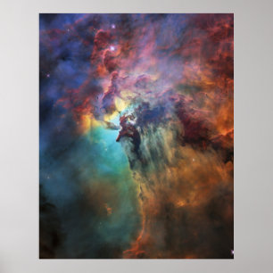 Stormy Seas of Sagittarius in Lagoon Nebula Poster